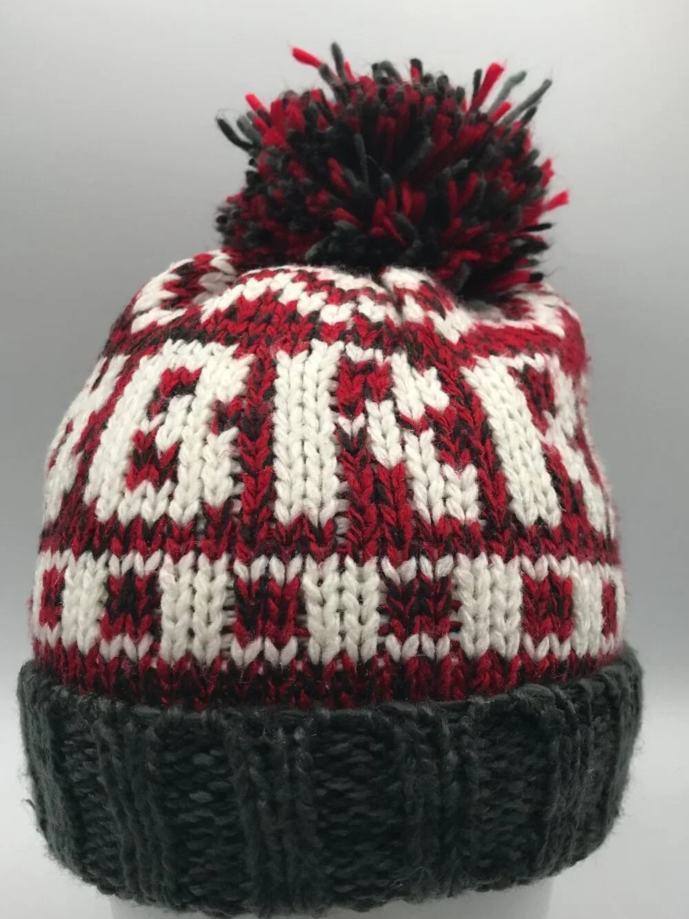 Place Kid's Large 4T-5T Lined Pom Pom Knit Beanie Cap Hat